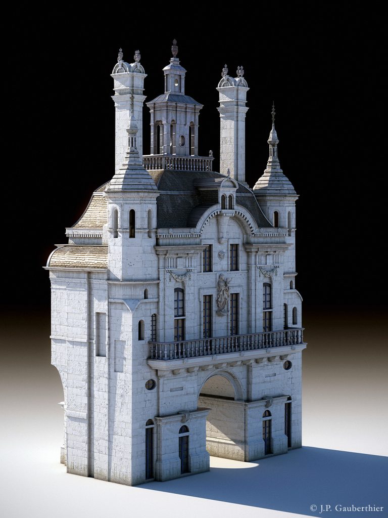 Architecture - patrimoine - Modélisation 3D - porte du Bac - Rouen